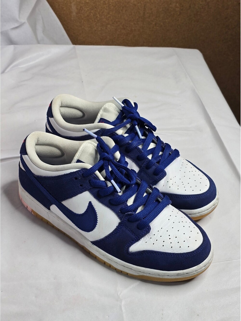 Nike SB Dunk Low Los Angeles Dodgers Size 9 DO9395-400 Preowned Worn No Box